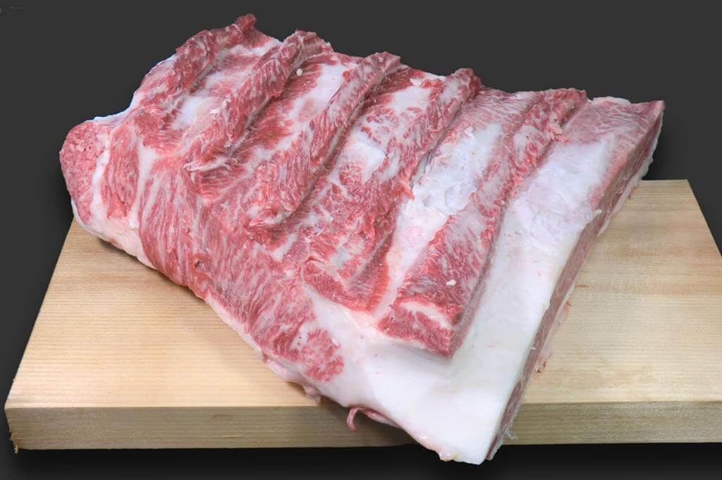 阿波の黒毛和牛三角バラ【元】1kg